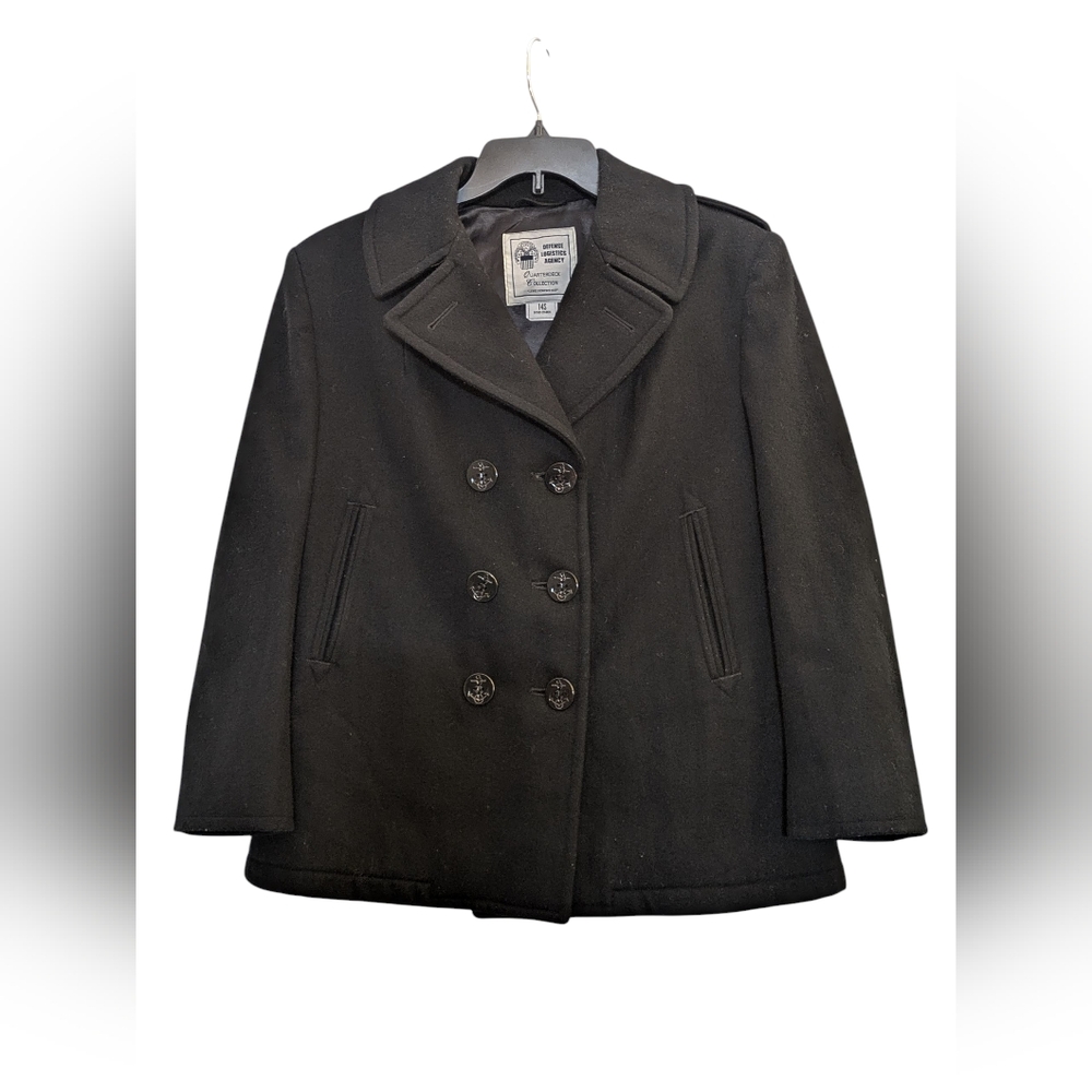 Authentic Vintage US Military Peacoat - Defense Logistics Agency - Women